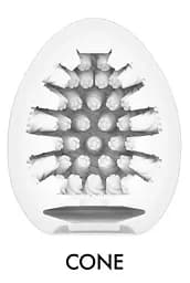 Мастурбатор яйце Tenga Egg Hard Boiled Cone білий - мініатюра 4