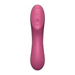 Вакуумний стимулятор клітора з вібрацією Satisfyer Curvy Trinity 3 червоний - мініатюра 2