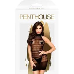 Мини платье в сетку Penthouse Epic Night цвет: черный Размер xl