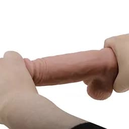 Фалоімітатор Sliding Skin Bendable 7.6, тілесний PRETTY LOVE BW-008108NRG 103590 - мініатюра 2