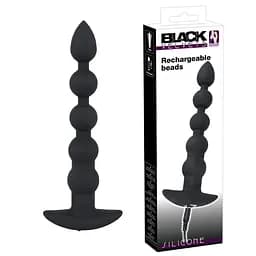 Анальний стимулятор Black Velvets Rechargeable Beads чорний