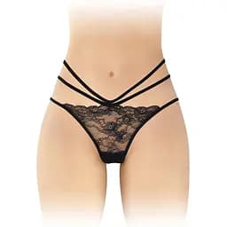 Трусики с открытой попкой Fashion Secret Nadia Black One size