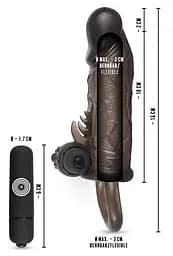 Насадка на пеніс Rebel Extension Slim Fit Penissleeve 16 см чорний - мініатюра 9