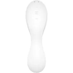 Вакуумний смарт-стимулятор із вібрацією Satisfyer Curvy Trinity 5+ Білий - мініатюра 5