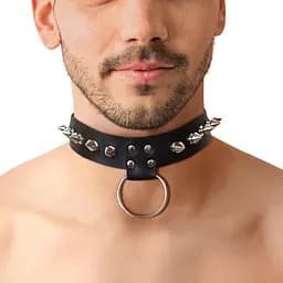 Чоловічий чокер із шипами Art of Sex - Stiles Leather and Spikes Art of Sex SO9979 99707 - мініатюра 4