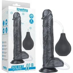 Фаллоимитатор LoveToy Squirting 11'' 28 см черный