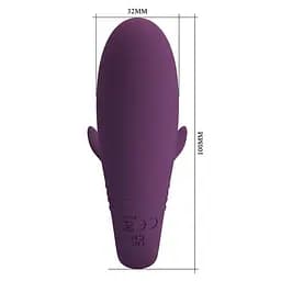 Вібратор Pretty Love Jayleen Stimulator Dark Purple (App) - мініатюра 3