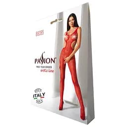 Еротичний бодістокінг із малюнком Passion BS085 red One size - мініатюра 5