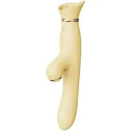 Пульсатор-вибратор с вакуумной стимуляцией клитора Zalo - ROSE Thruster Lemon Yellow