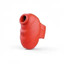 Вакуумный силиконовый стимулятор-вибратор на палец Little Bee 3-в-1 с 7 режимами Красный
