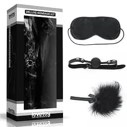 Набір БДСМ - Deluxe Bondage Kit (маска, кляп, пір'їнка) - мініатюра 1