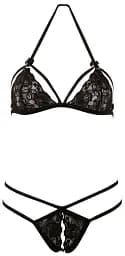 Еротичний комплект Cottelli Collection Lace M чорний - мініатюра 6