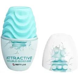 Мастурбатор яйцо Pretty Love Attractive Double Sided бирюзовый