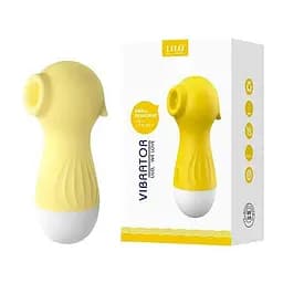 Вакуумный клиторальный вибратор Wo-sex Lilo с USB зарядкой 98×38 мм Желтый