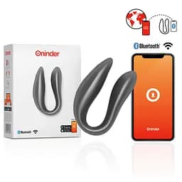 Смарт-вібратор для пар DOUBLE PLEASURE, колір: чорний Oninder (Іспанія) Oninder O937706 103161
