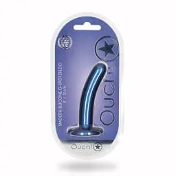 Фалоімітатор Ouch! Smooth G-Spot Dildo 5'' 12.4 см (синій) - мініатюра 16