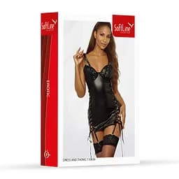 Міні-сукня SoftLine Collection 110836, M (чорний) - мініатюра 3