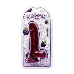 Фалоімітатор з ароматом ожини - Toyz4lovers Delicious Dildo Berries, 18 см - мініатюра 6