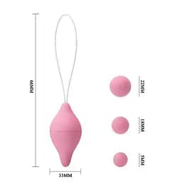 Вагінальні кульки Baile Sexual Exercise, 6.6 см, рожевий - мініатюра 6