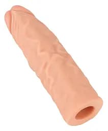 Насадка на пеніс Nature Skin Extension Sleeve 19.5 см тілесний - мініатюра 8