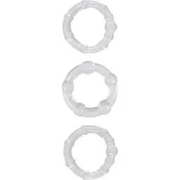 Набор эрекционных колец NS Novelties Renegade Intensity Rings 3 шт. прозрачный