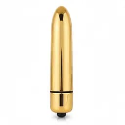 Міні віброкуля для жінок з 10 режимами вібрації 9,3 см золотистий