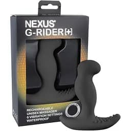 Масажер простати з вібрацією Nexus G-Rider Plus Black максимальний діаметр 3.8 см перезаряджається - мініатюра 2