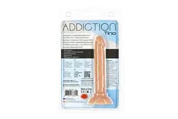Фалоімітатор Addiction Tino 5.25″ Silicone Dildo, присоска, діаметр 1,9 см, віброкуля в подарунок - мініатюра 6
