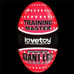 Мастурбатор яйце Lovetoy Giant Egg Stamina Nodules Edition прозорий - мініатюра 3