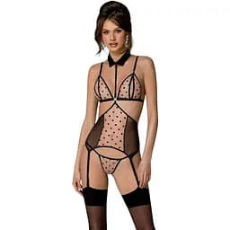 Корсет с открытой грудью Passion DOMINICA CORSet XXL/XXXL beige пажи для чулок стринги