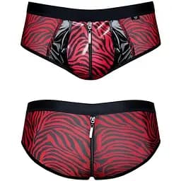 Шорти на блискавці Regnes Fetish Planet L (чорний з червоним)