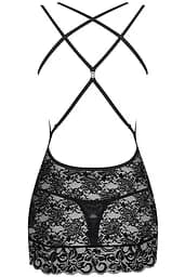 Комплект Obsessive 860-CHE-1 chemise (Чорний, M/L) Obsessive 96544 96917 - мініатюра 4