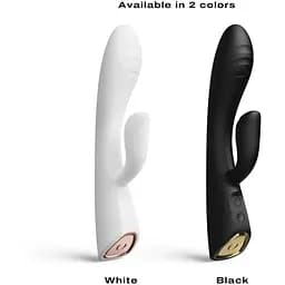 Вібратор-кролик з підігрівом Dorcel Flexi Rabbit Black Гнучкий стовбур - мініатюра 7