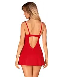 Комплект білизни Obsessive Ingridia XL/2XL червоний - мініатюра 2