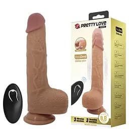 Реалістичний вібратор Pretty Love Tommy Vibrator тілесного кольору - мініатюра 1