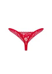 Трусики-стринги Obsessive Lacelove XL/XXL червоний - мініатюра 6