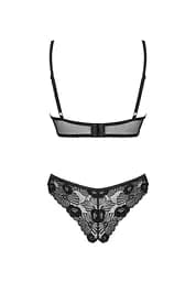 Комплект білизни Obsessive Serena Love XL/XXL чорний - мініатюра 6