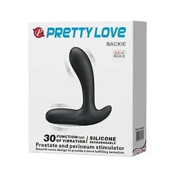 Стимулятор простати Pretty Love Backie, 13 см чорний - мініатюра 8