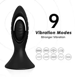 Анальний стимулятор Watchman Black, 9 vibration functions Boss Series 52-00100 101664 - мініатюра 2