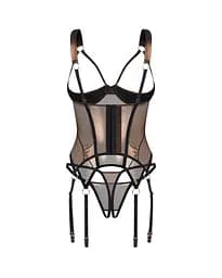 Корсет Obsessive Soranna L/XL (бронзовий) - мініатюра 4