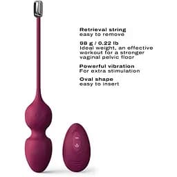 Вагінальні кульки Dorcel Love Balls Plum - мініатюра 3