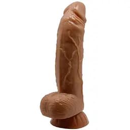 Фалоімітатор LyBaile Beautiful Angelo 20 см коричневий