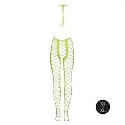 Бодістокінг Ouch! Bodystocking With Halterneck Green, XS/XL - мініатюра 8