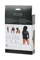 Боді Glossy Alessia Wetlook M чорний - мініатюра 7