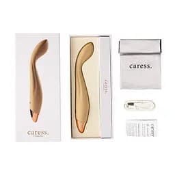 Вібратор Caress Omny (бежевий) Caress 96-034997 100191 - мініатюра 2