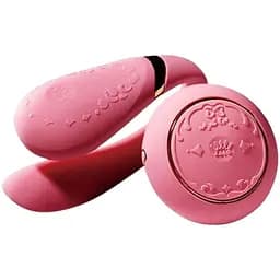 Смарт-вибратор для пар Zalo Fanfan set Rouge Pink пульт ДУ