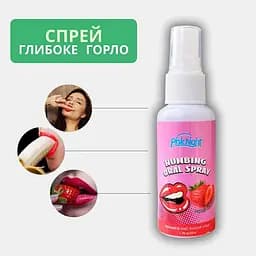 Спрей для глибокого мінету PinkNight 50 мл - Полуниця (реально працює) - мініатюра 2