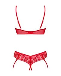 Комплект Obsessive Ingridia 2-pcs crotchless Set XL/2XL - мініатюра 4