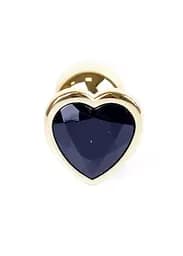 Анальна пробка Jawellery Gold Heart PLUG Black Boss Series 64-00038 98263 - мініатюра 4