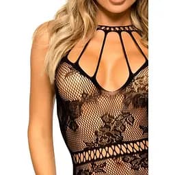 Міні-сукня Leg Avenue Strappy Lace mini dress Black One size - мініатюра 7